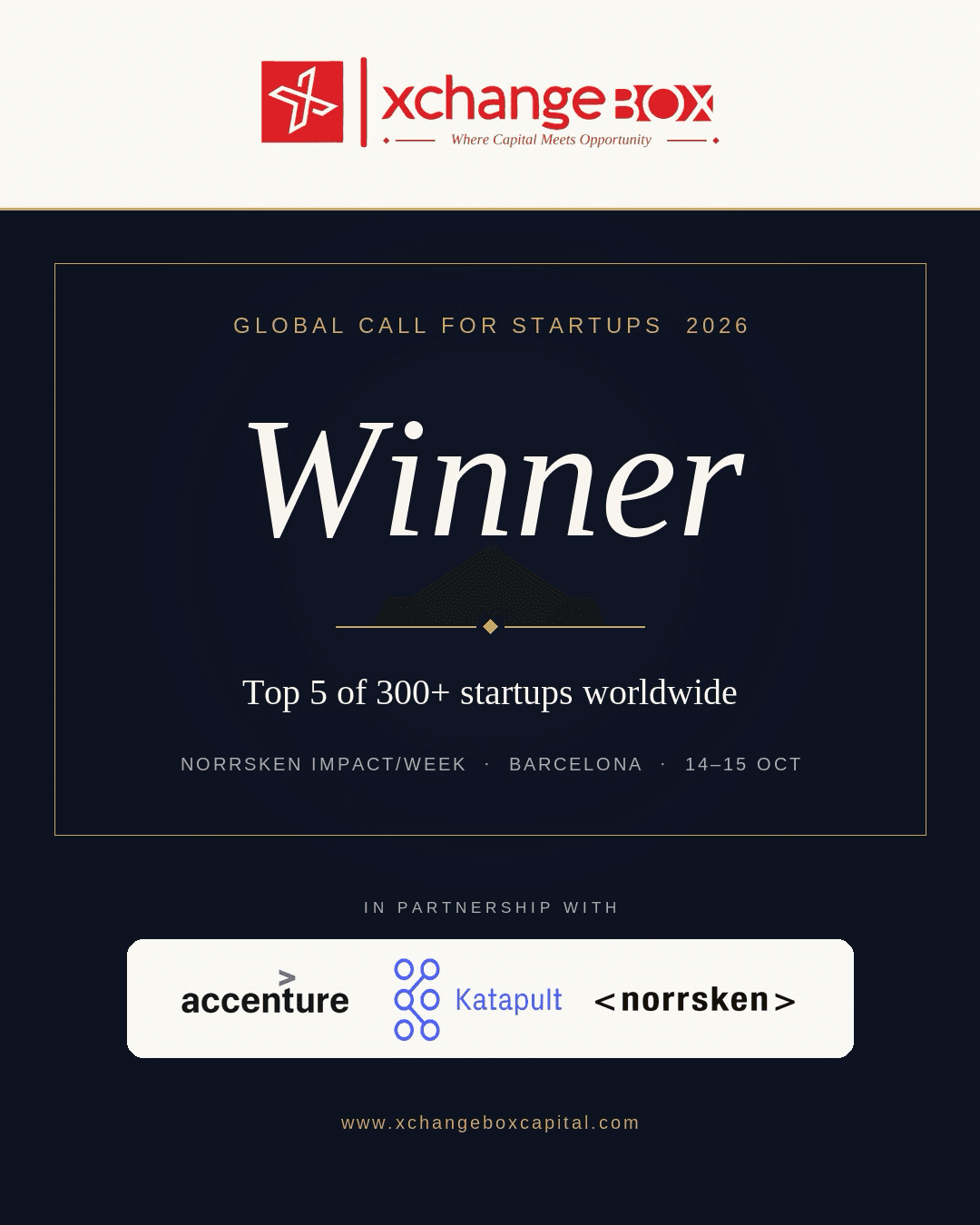 Global Call for Startups 2026 winner: Xchangebox